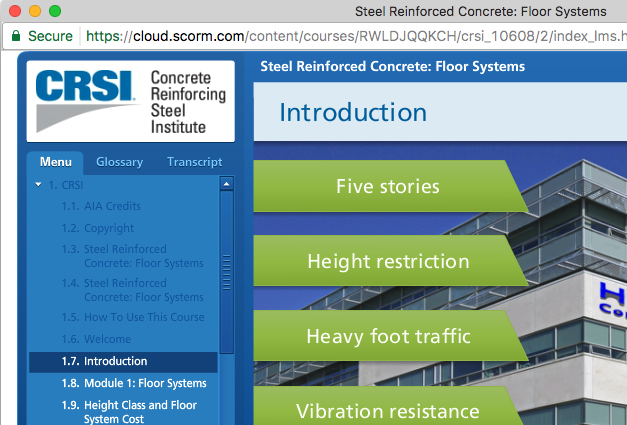 Steel Reinforced Concrete: Floor Systems