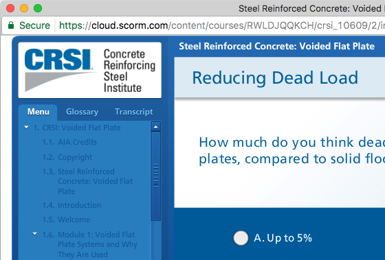Steel Reinforced Concrete: Voided Flat Plate